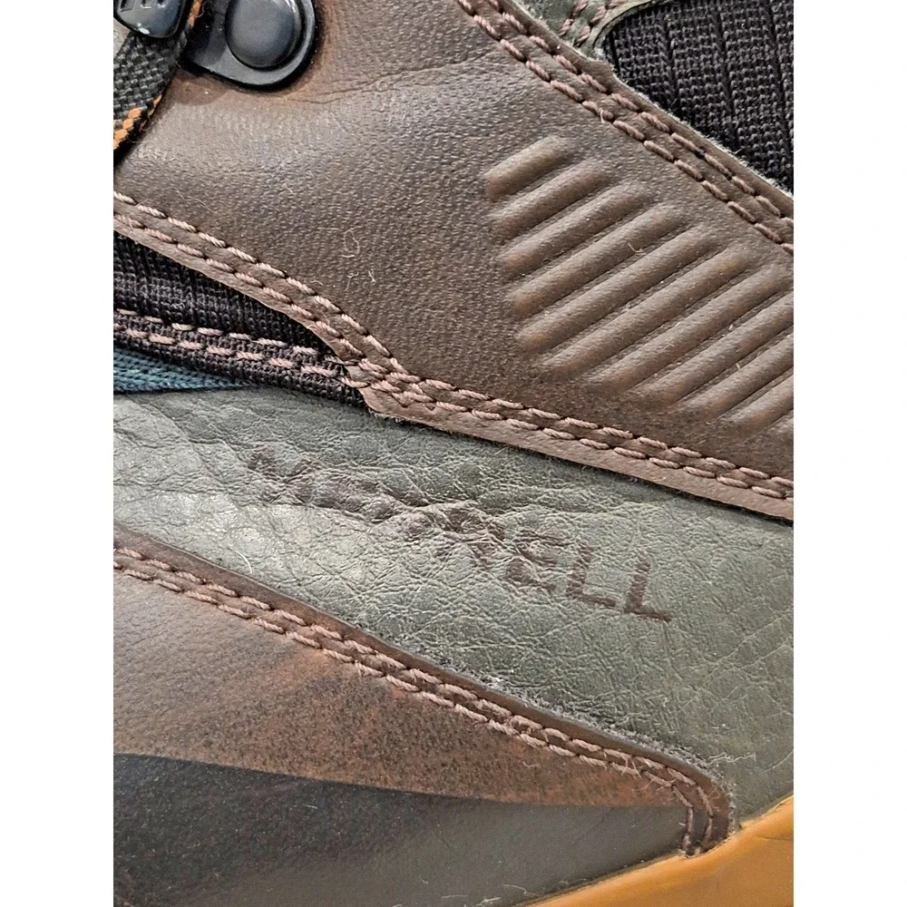 Size 9 Men's Merrell Overlook 6 Ice+ Waterproof Snow Boots Black/Brown
